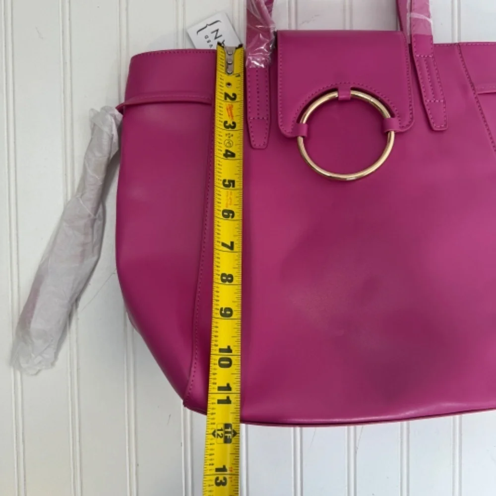 NWT Mellow World Vegan PETA Approved O Ring Tote Bag Quentina Pink